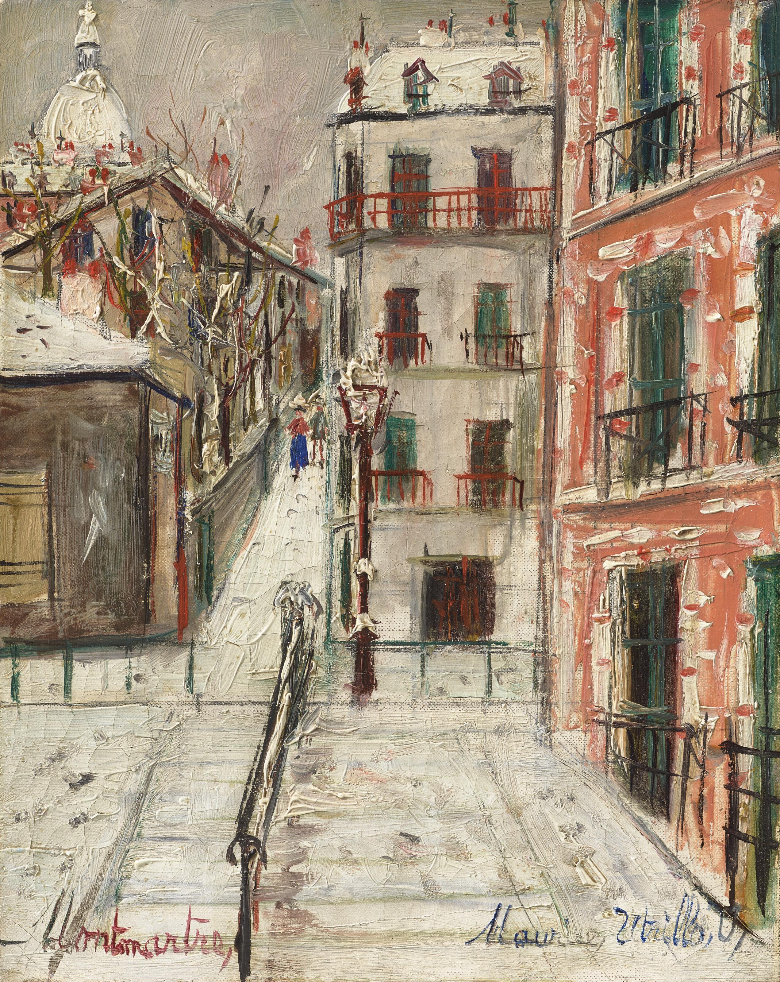 Maurice Utrillo - Montmartre sous la neige