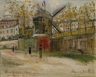 Maurice Utrillo - Moulin de la Galette et Sacré-Cœur de Montmartre