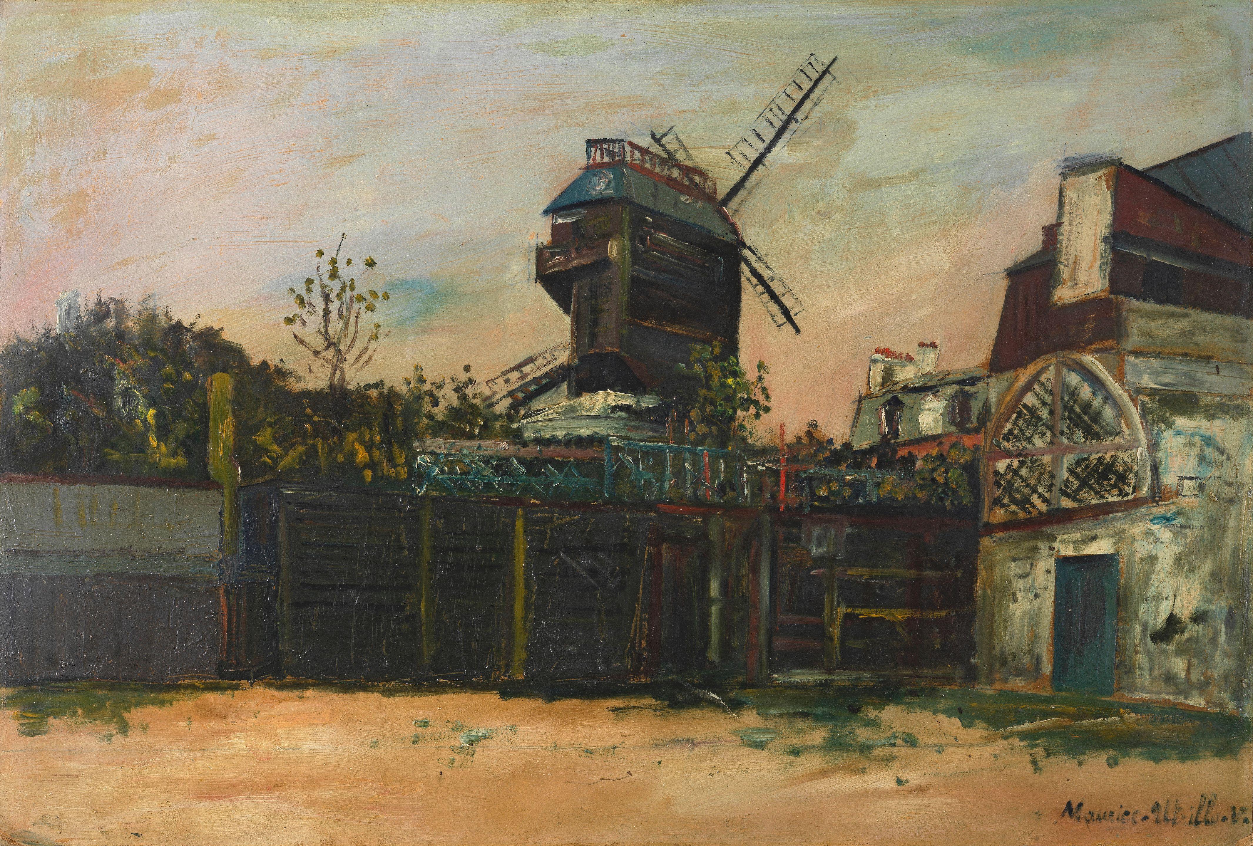 Maurice Utrillo - Moulin de la Galette, Montmartre