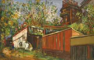 Maurice Utrillo - Moulin De La Galette, Montmartre 