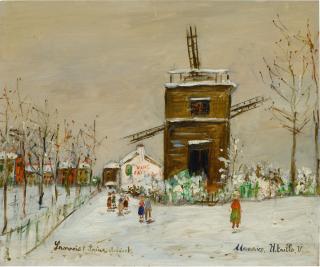 Maurice Utrillo - Moulin De Sannois Sous Le Neige