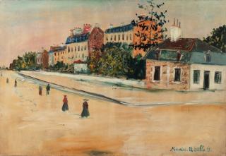 Maurice Utrillo - Paysage de banlieue