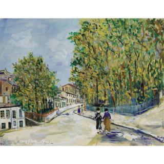 Maurice Utrillo - Place Des Minimes, À Lyon-Saint-Just