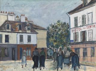 Maurice Utrillo - Place du Tertre à Montmartre