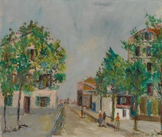 Maurice Utrillo - Rue a Bourg la Reine