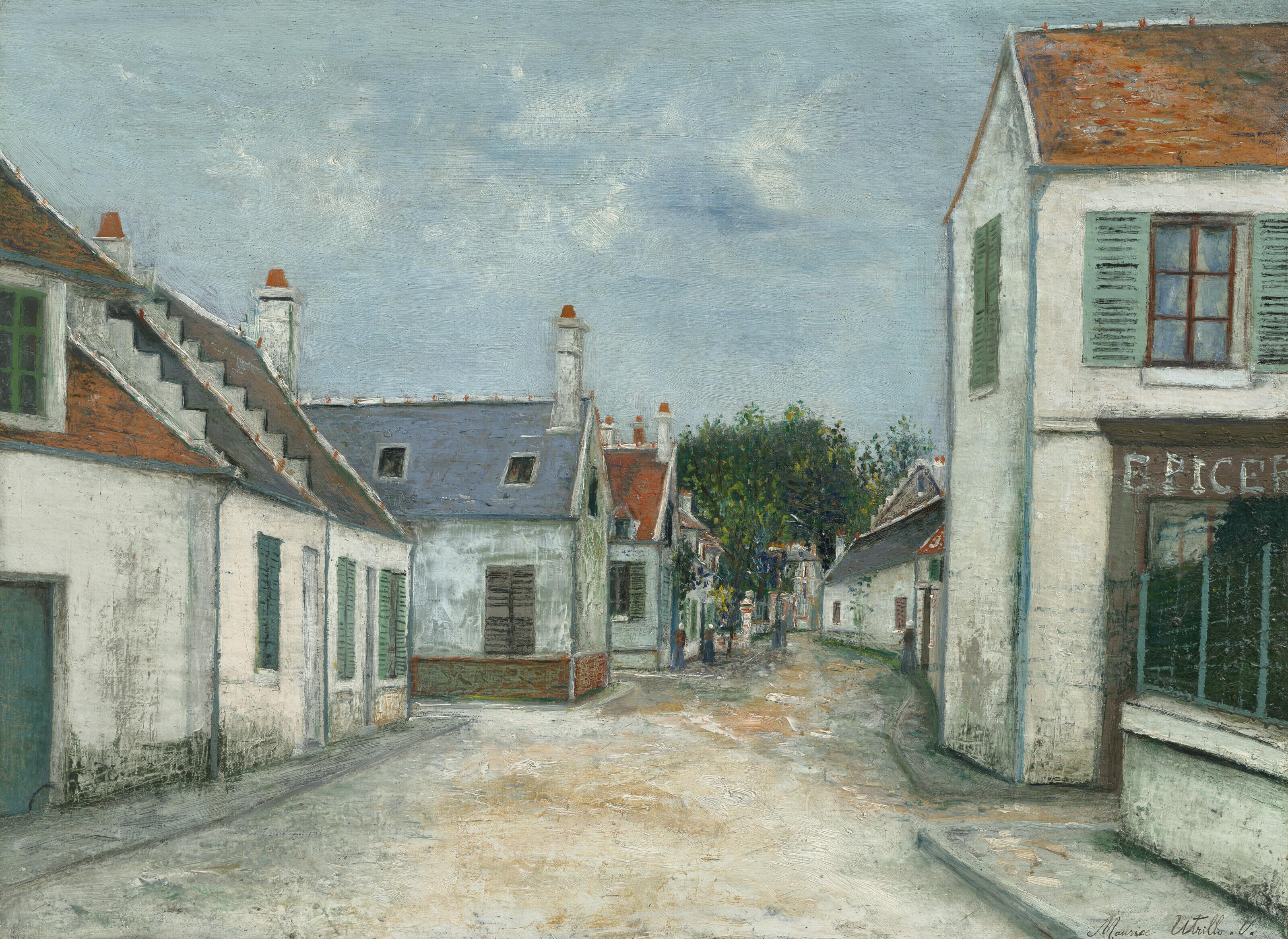 Maurice Utrillo - Rue à Compiègne (Oise)