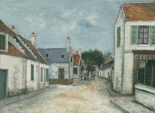 Maurice Utrillo - Rue à Compiègne (Oise)