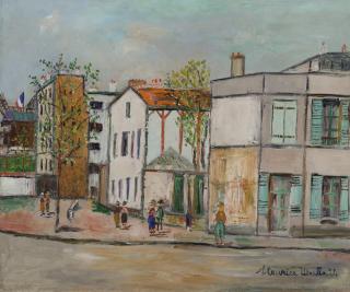 Maurice Utrillo - Rue À Montmartre