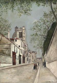 Maurice Utrillo - Rue Clovis À Paris