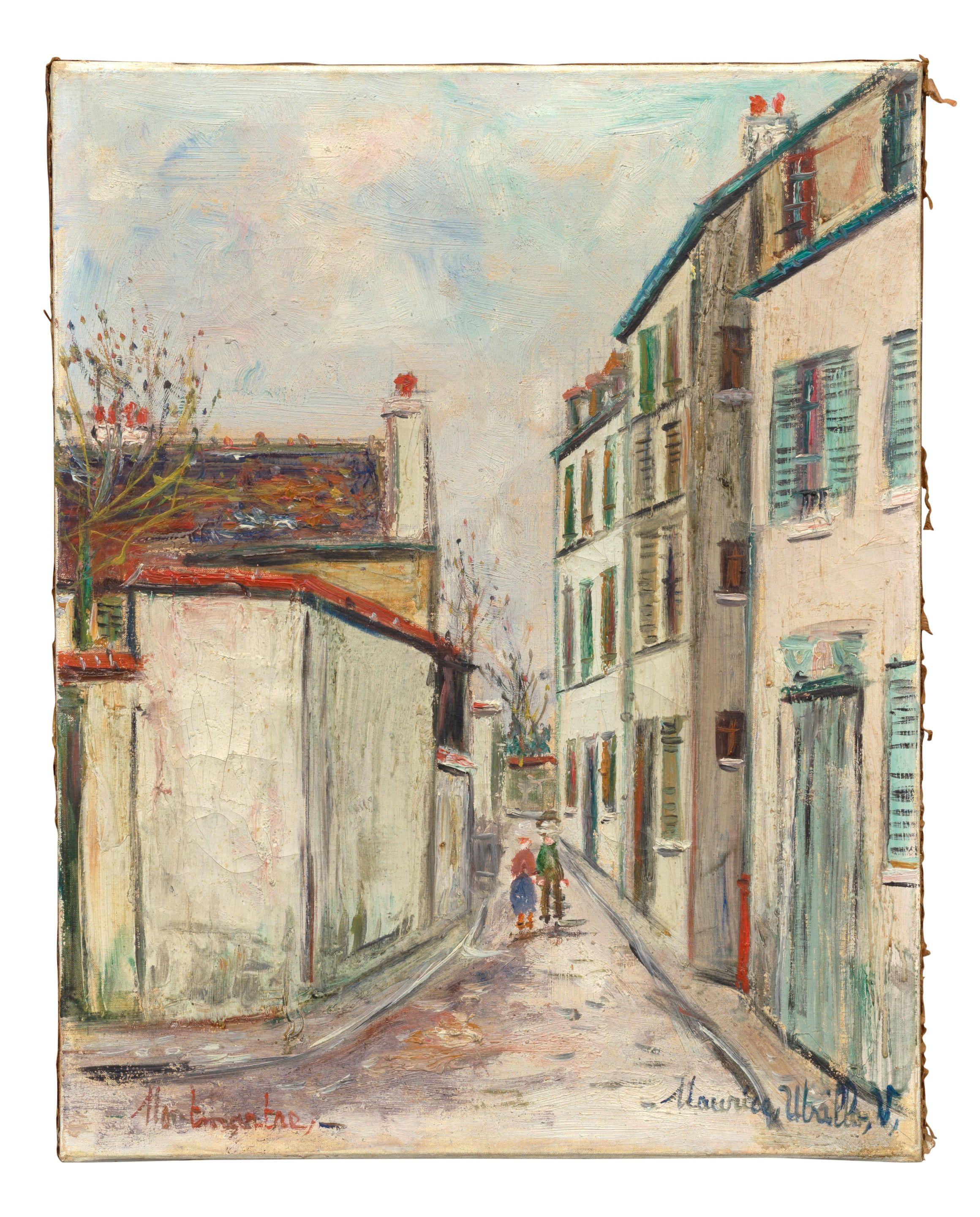 Maurice Utrillo - Rue Cortot à Montmartre