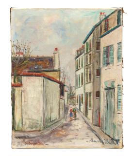 Maurice Utrillo - Rue Cortot à Montmartre