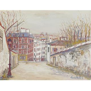 Maurice Utrillo - Rue Du Mont-Cenis À Montmartre