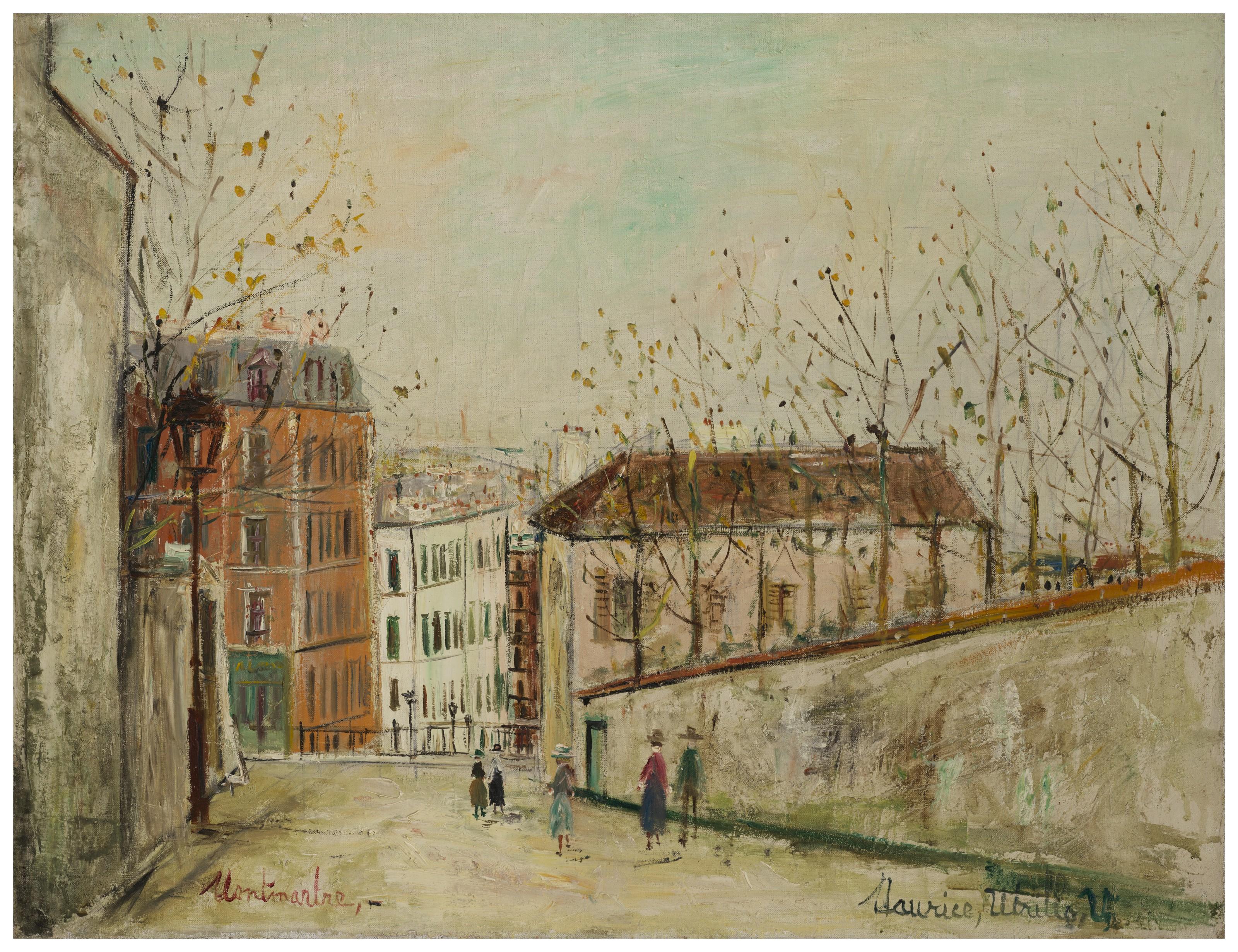 Maurice Utrillo - Rue du Mont-Cenis à Montmartre