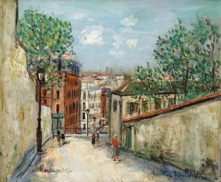 Maurice Utrillo - Rue Du Mont-Cenis, Montmartre