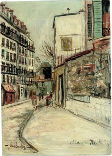 Maurice Utrillo - Rue Lépic À Montmartre