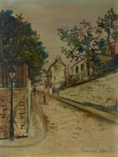 Maurice Utrillo - Rue Norvins a Montmartre