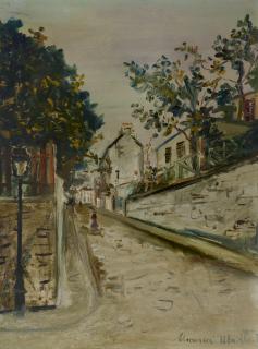 Maurice Utrillo - Rue Norvins à Montmartre