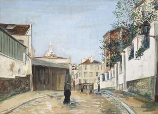 Maurice Utrillo - Rue Norvins, Montmartre