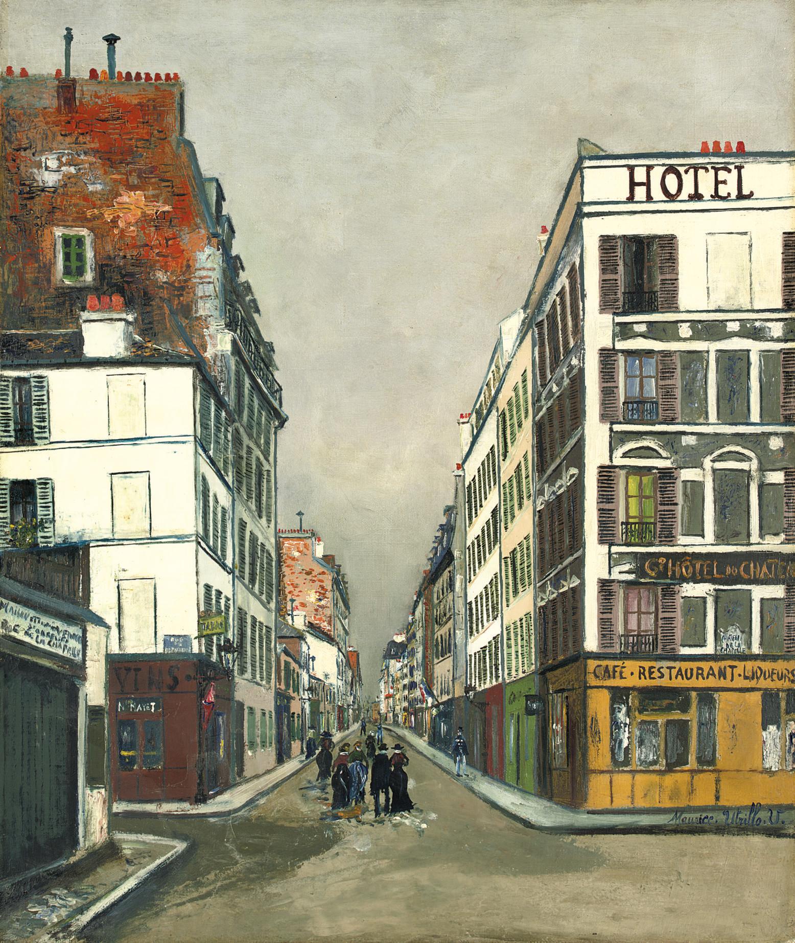 Maurice Utrillo - Rue Philippe-de-Girard à Paris