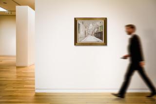 Maurice Utrillo - Rue Saint-Rustique à Montmartre