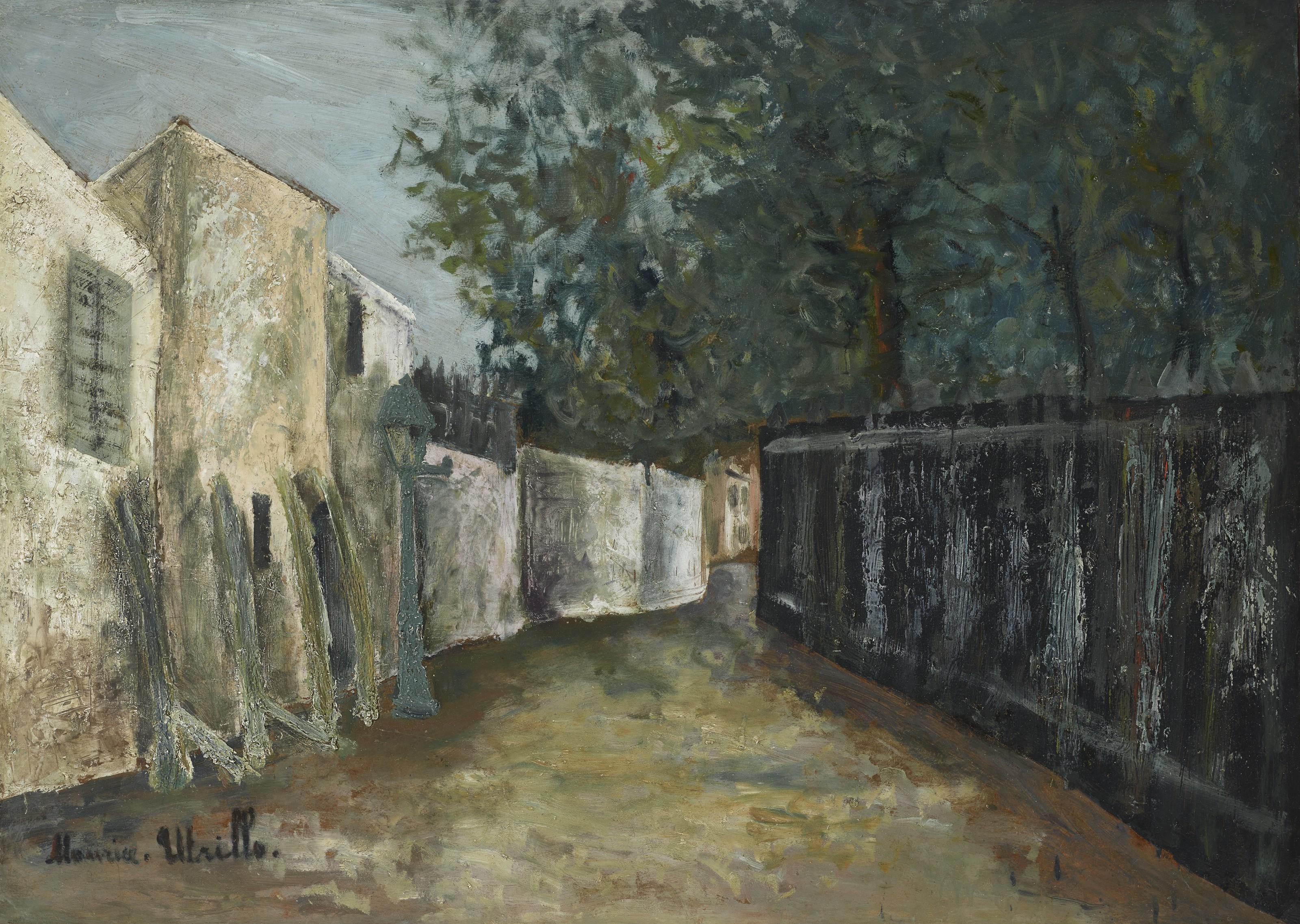 Maurice Utrillo - Rue Saint-Vincent, Montmartre