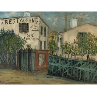 Maurice Utrillo - Un Coin De La Butte Montmartre