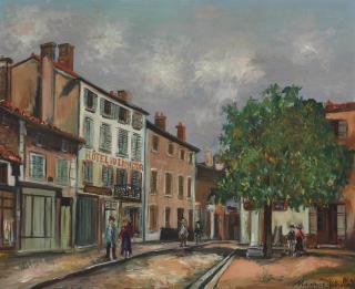 Maurice Utrillo - Une rue à Saint-Léger