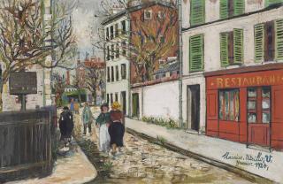 Maurice Utrillo - Une rue dans le XVIIème arrondissement