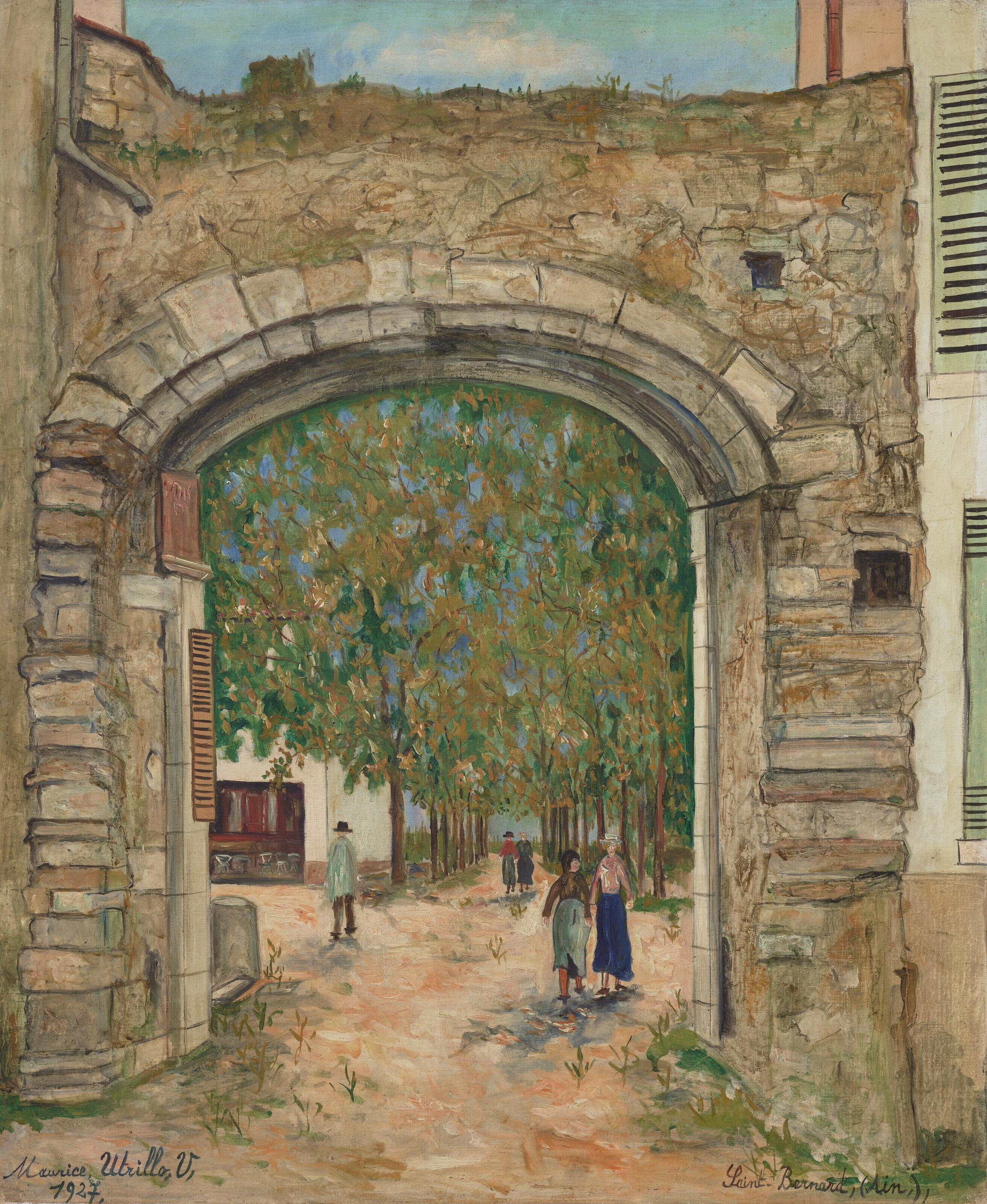 Maurice Utrillo - Vieux porche à Saint-Bernard