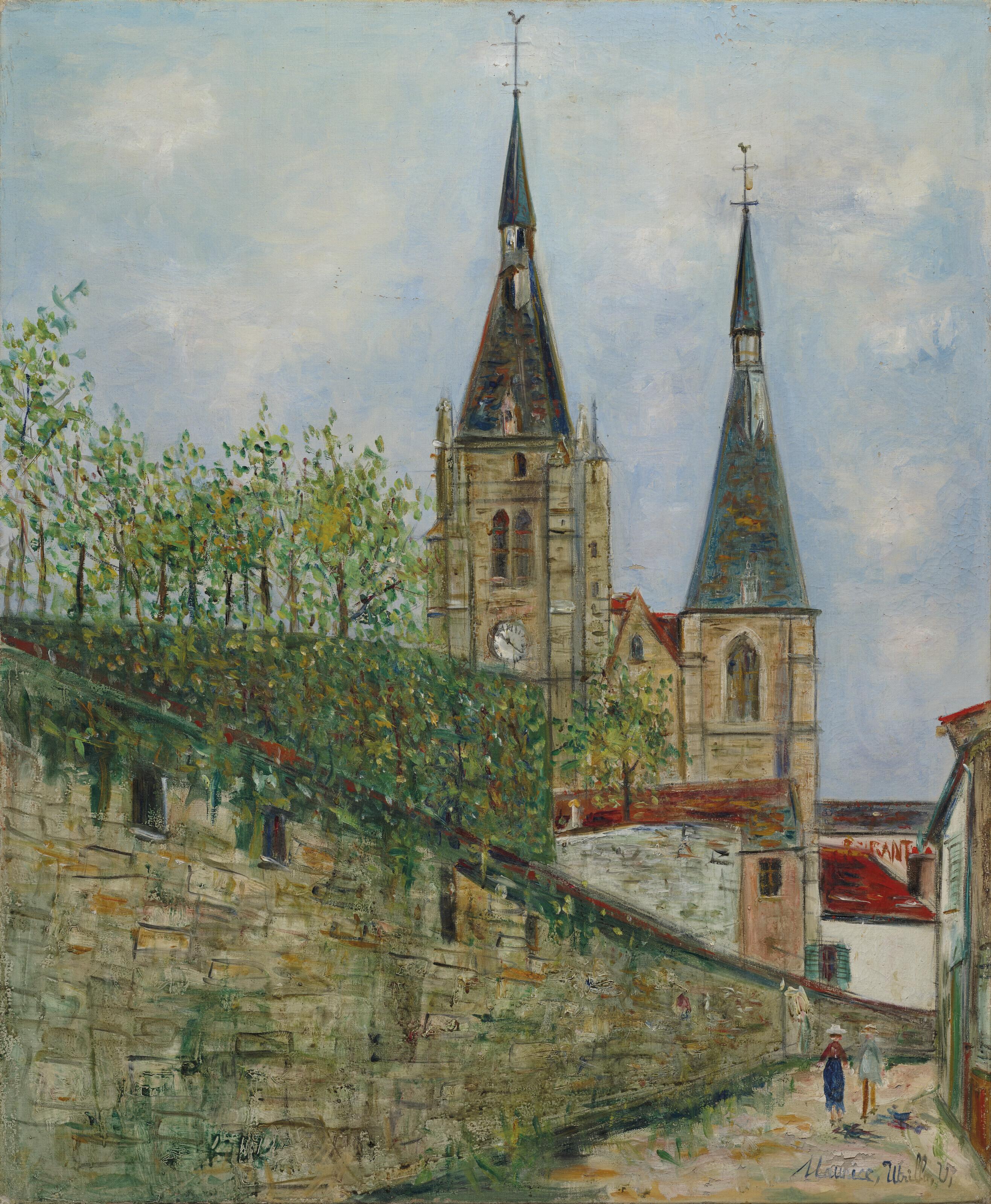Maurice Utrillo - Vue d\'église