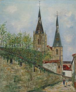 Maurice Utrillo - Vue d\'église