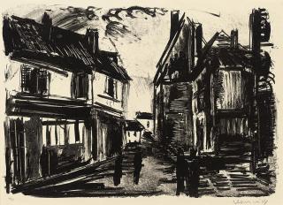 Maurice Vlaminck - Valmondois a la Nuit Tombantte (Walterskirchen 190)