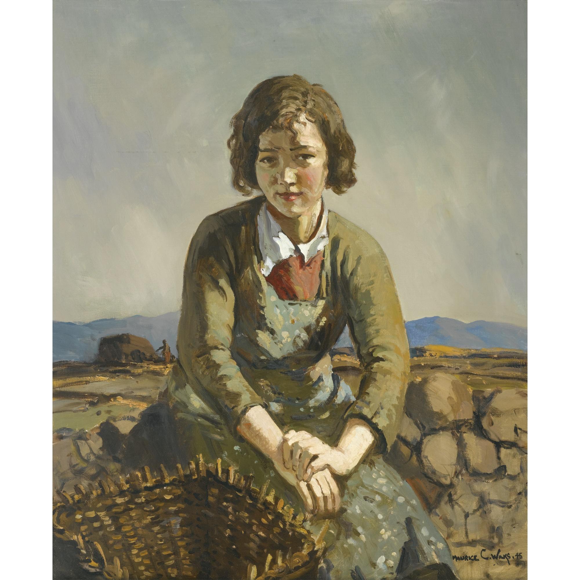 Maurice Wilks, A.R.H.A., R.U.A. - Turf Gatherer