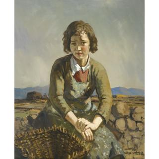 Maurice Wilks, A.R.H.A., R.U.A. - Turf Gatherer