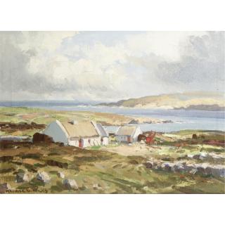 Maurice Wilks, A.R.H.A., R.U.A. - West Coast Of Connemara, Co. Galway; Landscape, Recess, Connemara, Co.Galway