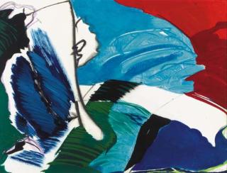 Maurice Wyckaert - Composition in red, blue and green