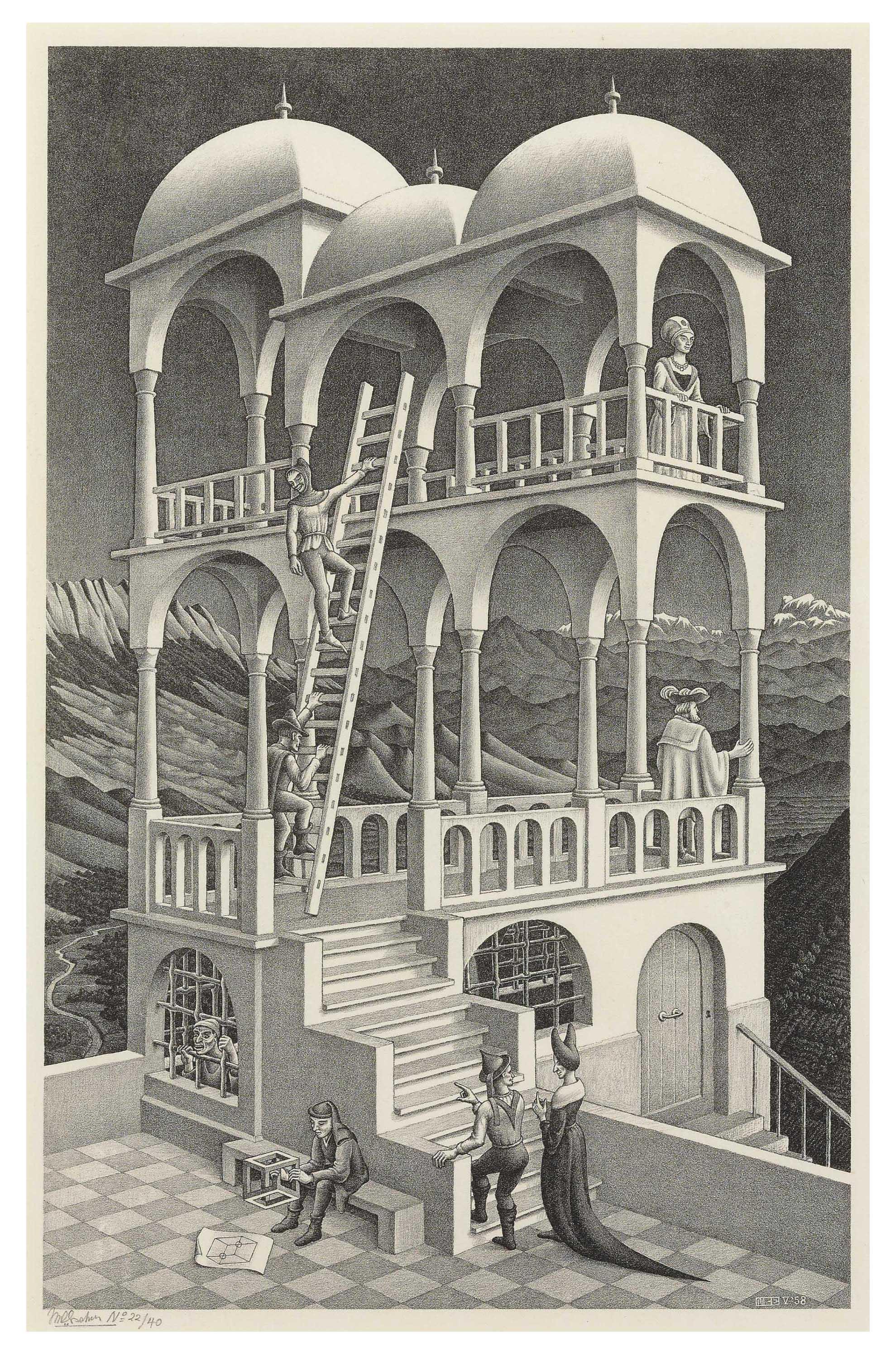 Maurits Cornelis Escher - Belvedere (Bool 426)