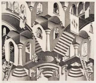 Maurits Cornelis Escher - Convex And Concave