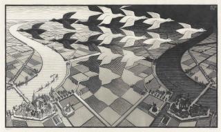 Maurits Cornelis Escher - Day and Night (B. 303)