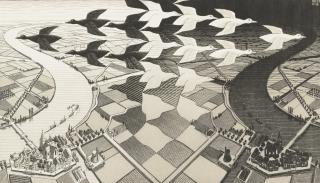 Maurits Cornelis Escher - Day And Night (Bool/Kist/Locher/Wierda 303)