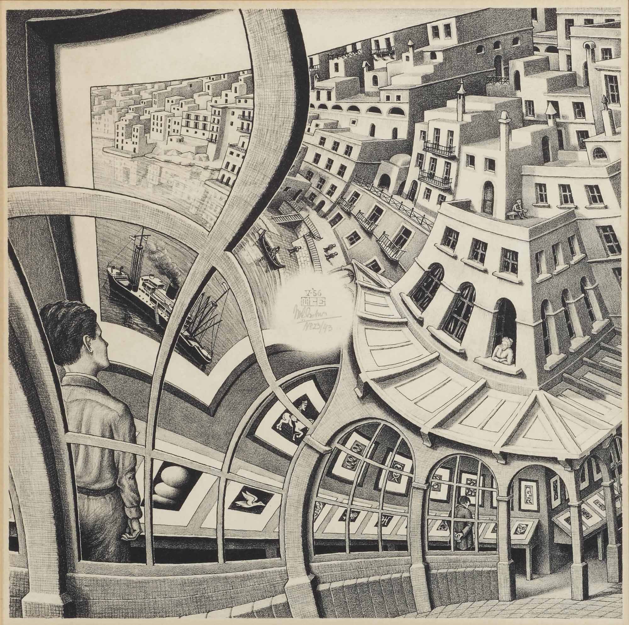 Maurits Cornelis Escher - Gallery Of Prints (Prentententoonstelling) (B. 410)