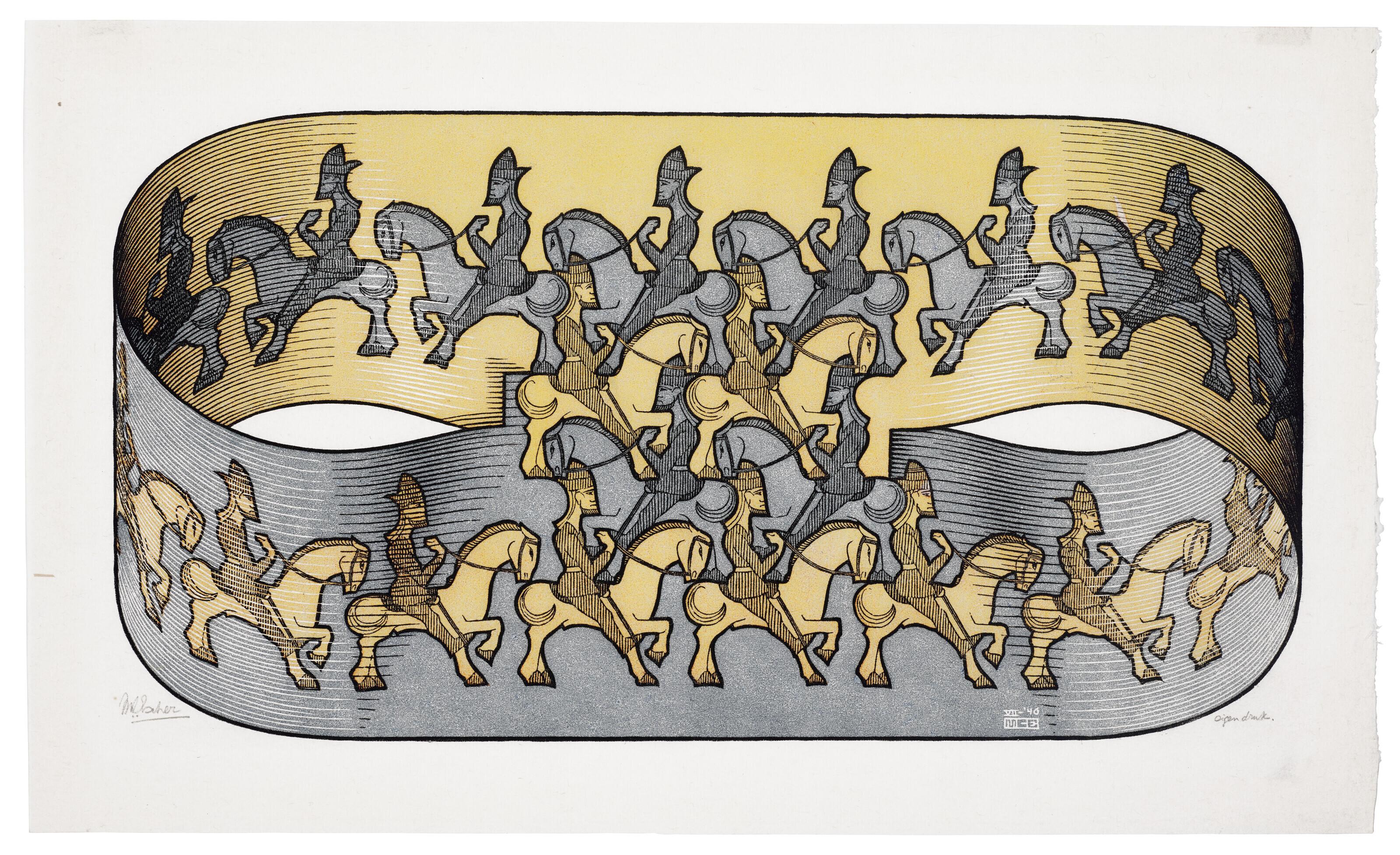 Maurits Cornelis Escher - Horseman