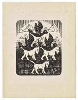 Maurits Cornelis Escher - Horses and Birds