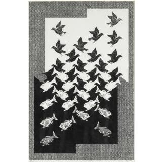Maurits Cornelis Escher - Lucht En Water Ii (Locher 107)