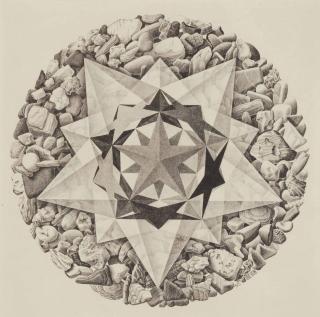 Maurits Cornelis Escher - Order And Chaos II (Kompasroos) (B. 402)