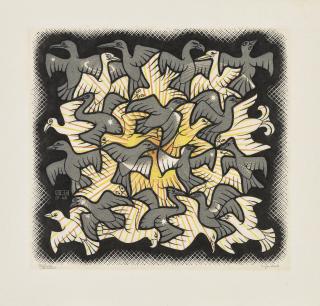 Maurits Cornelis Escher - Sun and Moon