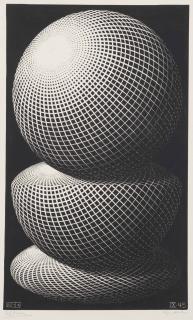 Maurits Cornelis Escher - Three Spheres I (B. 336)