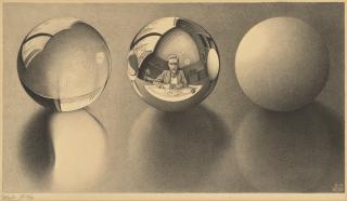 Maurits Cornelis Escher - Three Spheres II