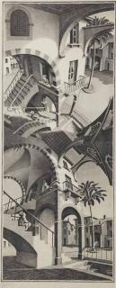 Maurits Cornelis Escher - Up and Down (B. 352)