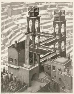 Maurits Cornelis Escher - Waterfall (B. 439)